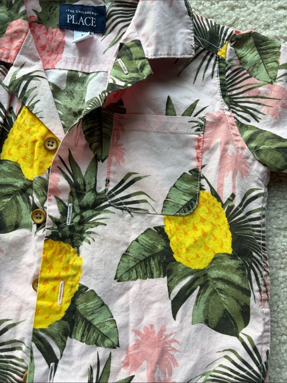 The Children's Place Pineapple Camp Shirt